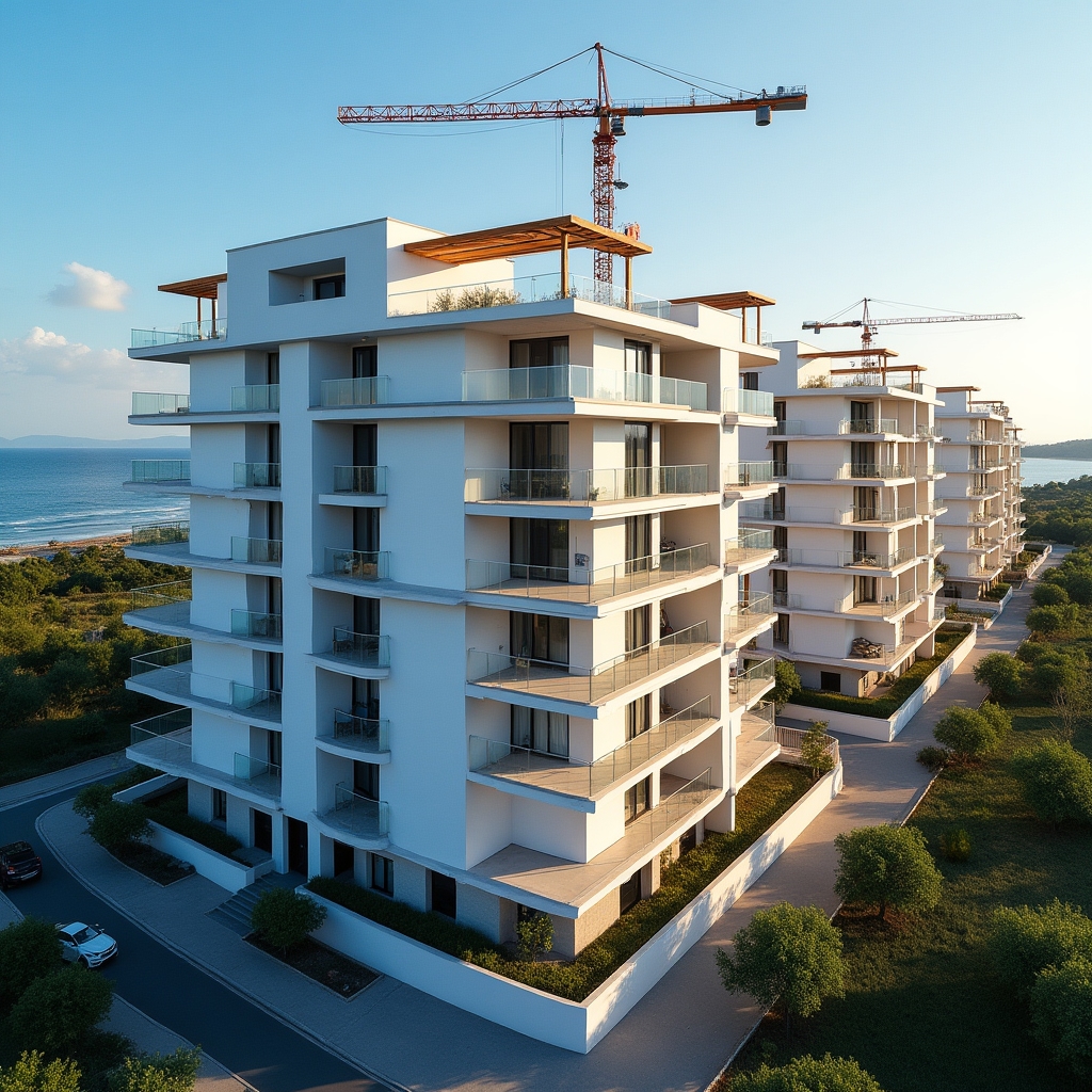 New-build apartment complex in Croatia